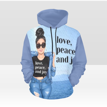 Load image into Gallery viewer, Love ,Peace & Joy Hoodie