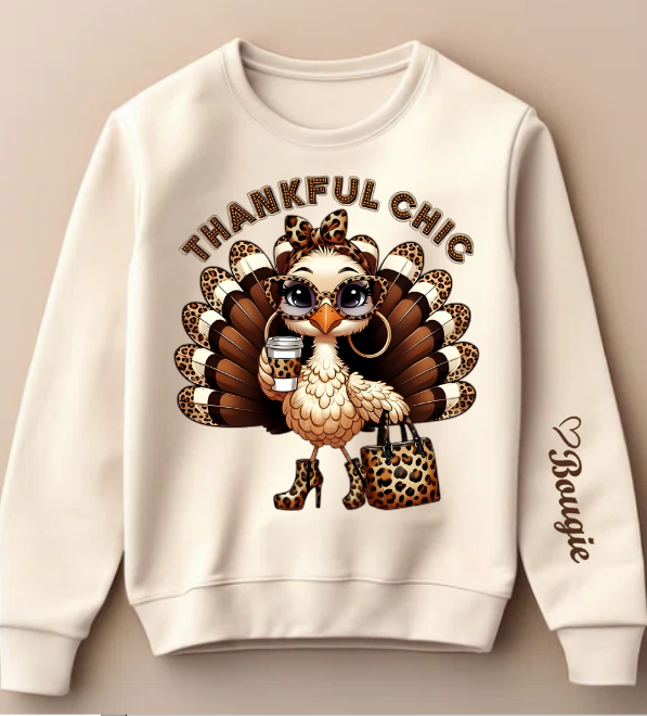 Bougie Thankful Chic Sweatshirt