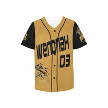 Load image into Gallery viewer, WHS Yellow Gold &amp; Antique Gold Baseball shirt
