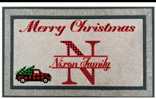 Load image into Gallery viewer, Personalized Christmas Door mats
