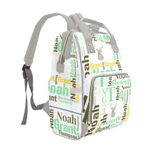 Load image into Gallery viewer, Name Sake Multi-Function Diaper Backpack/Diaper Bag &amp; Matching Blanket
